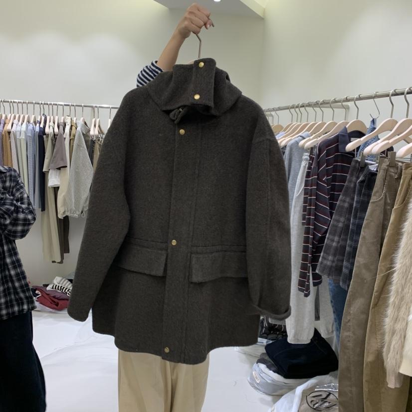 YUNBAL韓國直郵女裝新款時尚人氣推薦真品熱賣中長款大衣YUNBAL中長款大衣