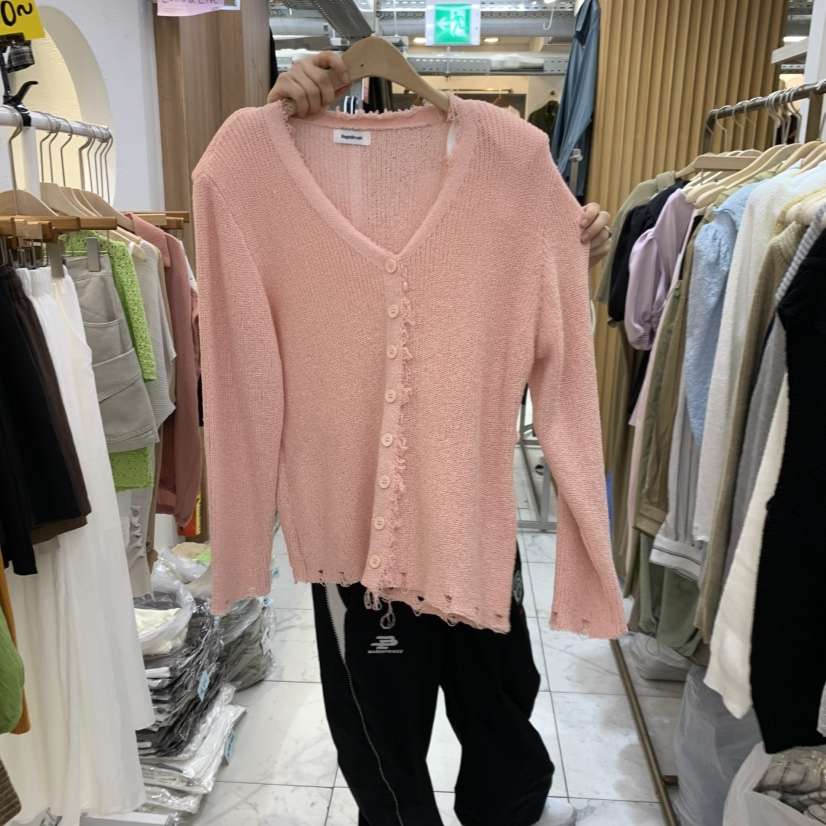 空韓國代購女士新品人氣真品推薦時尚休閑針織衫流蘇開衫Sagebrush針織衫