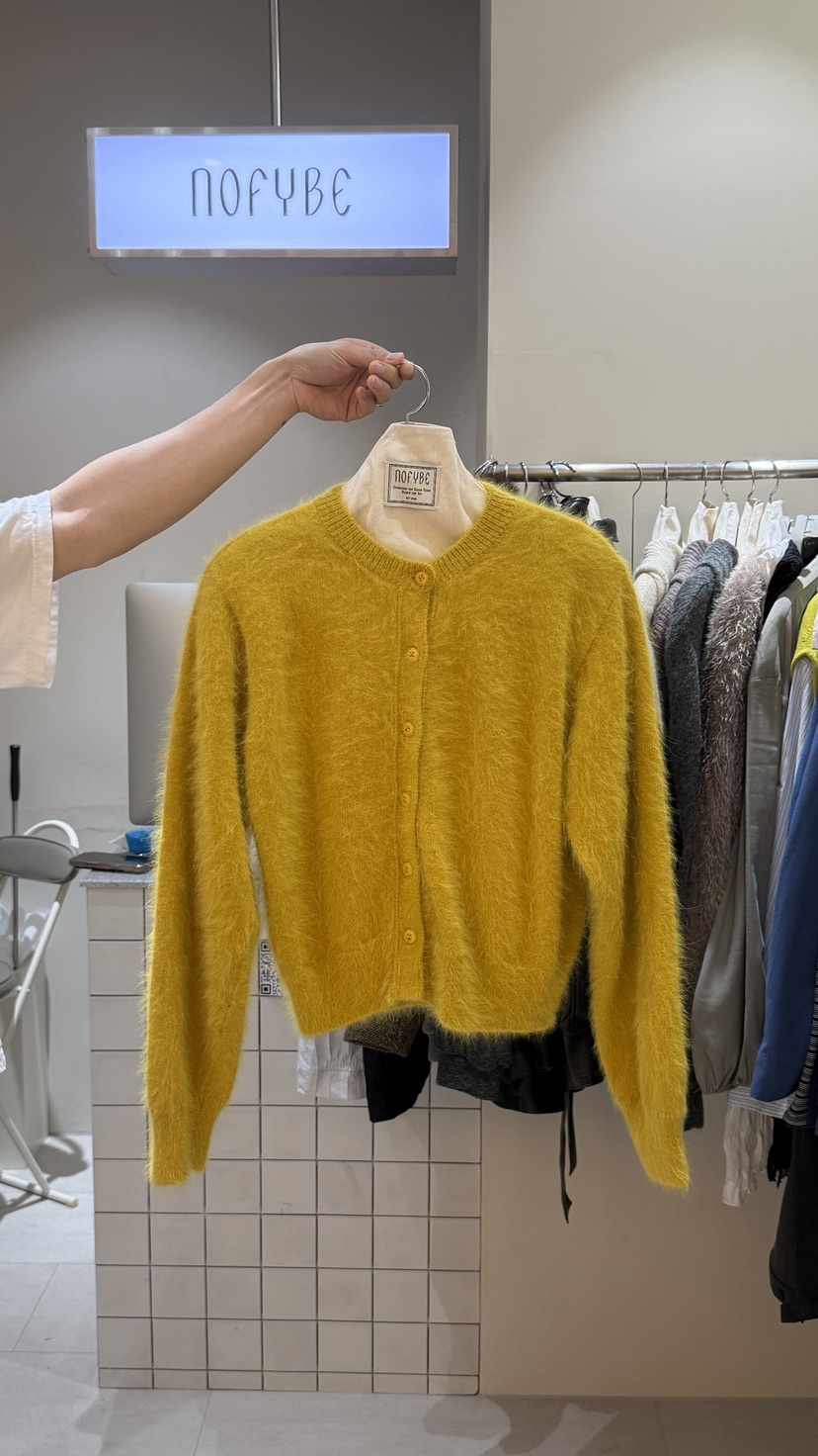 NOFYBE東大門代購女裝新品人氣休閑熱賣時尚推薦開衫安哥拉NOFYBE開衫