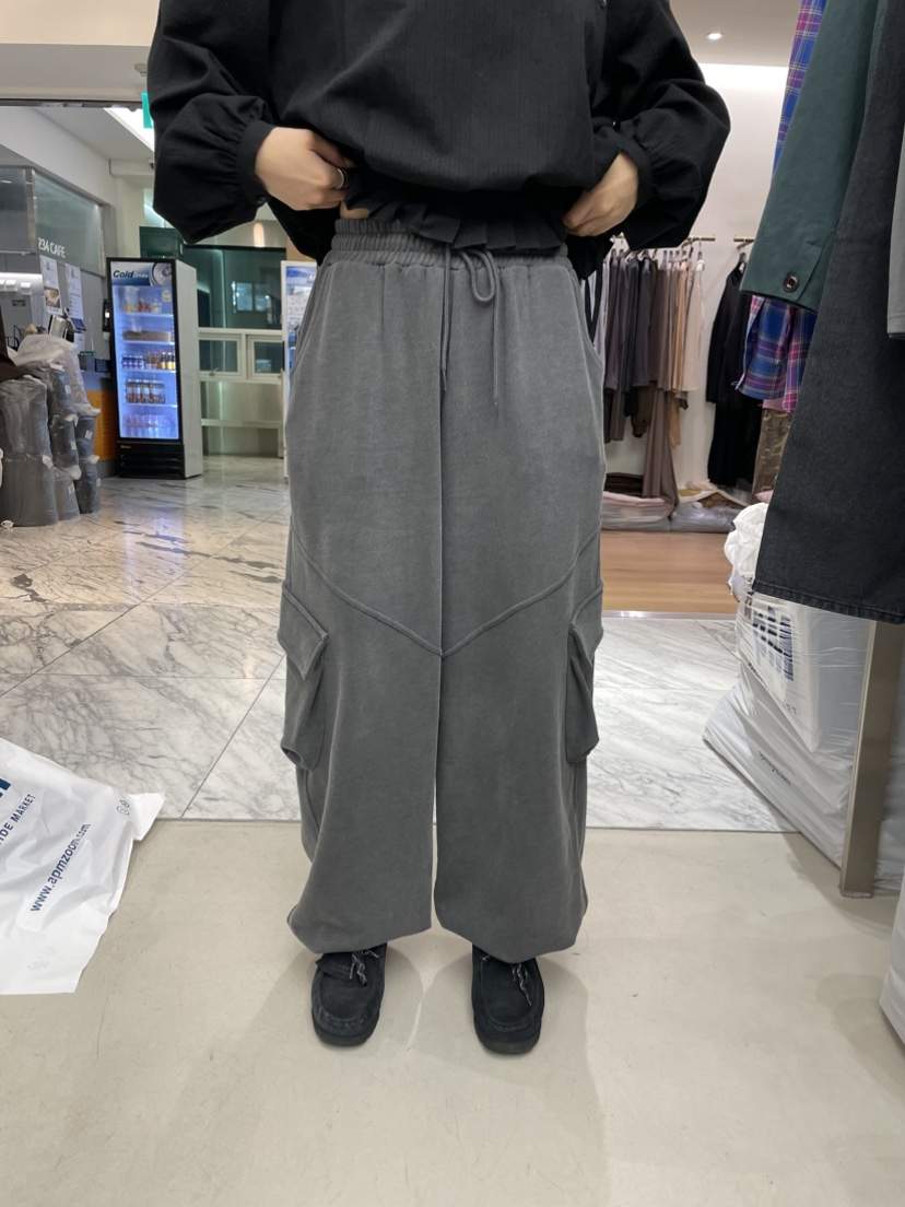 SOLD OUT韓國代購女裝新款熱賣休閑時尚休閑褲工裝褲折疊SOLD OUT休閑褲