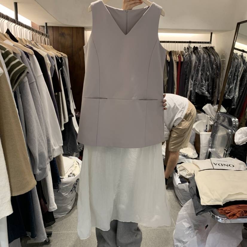 ONDA東大門代購女士新品人氣推薦熱賣時尚休閑連衣裙假兩件ONDA連衣裙