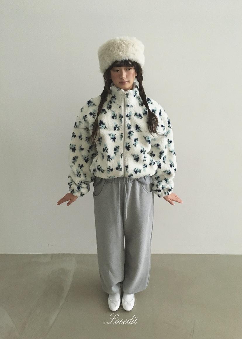 LOEEDIT韓國直郵女裝新款推薦人氣熱賣休閑休閑褲抓絨運動LOEEDIT休閑褲
