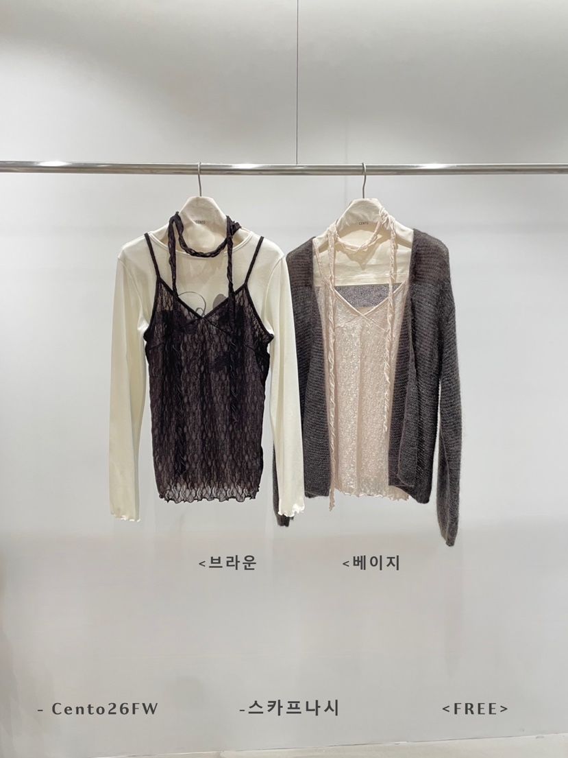 CENTO東大門實拍女裝新品真品吊帶背心含脖帶不含圍巾無袖CENTO吊帶/背心