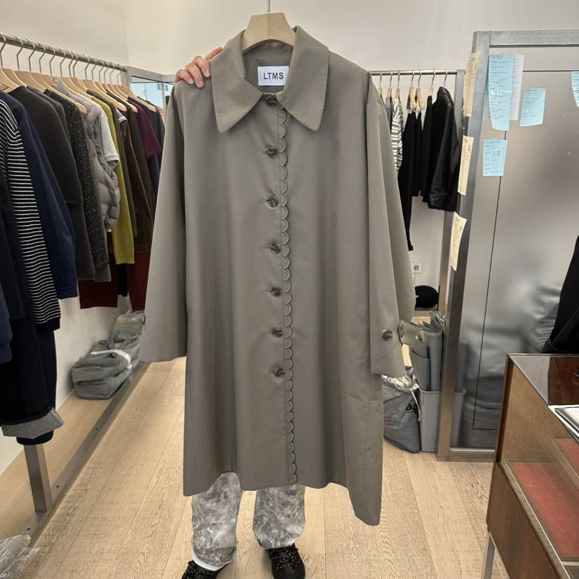 LTMS韓國直郵女裝新品推薦時尚休閑真品人氣熱賣長款風衣LTMS長款風衣
