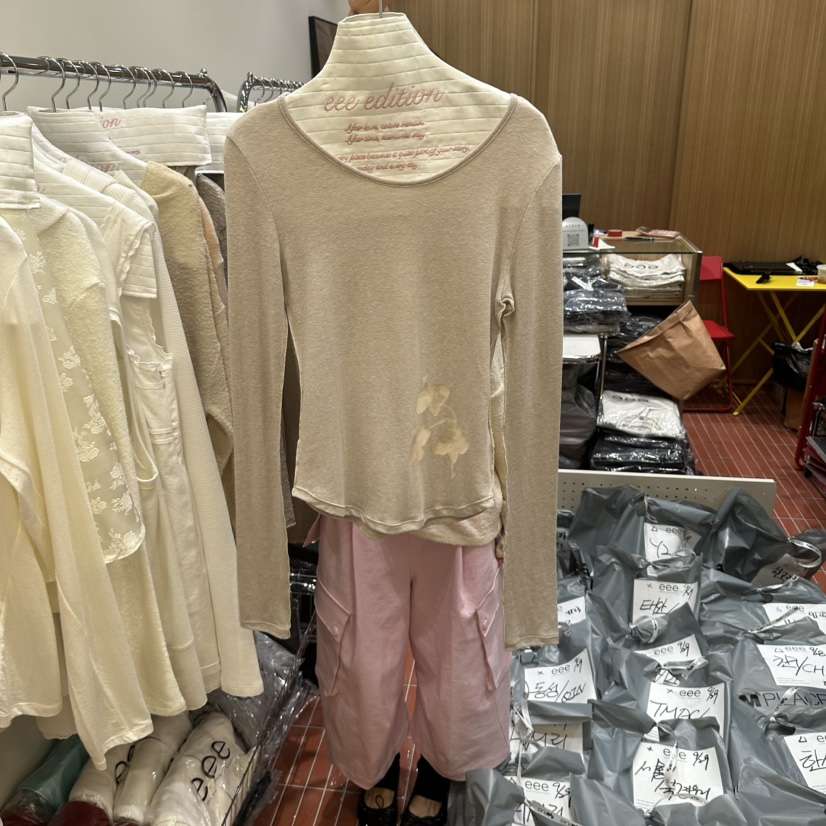 EEE韓國直郵女裝新款熱賣時尚人氣真品休閑推薦長袖T恤EEE長袖T恤