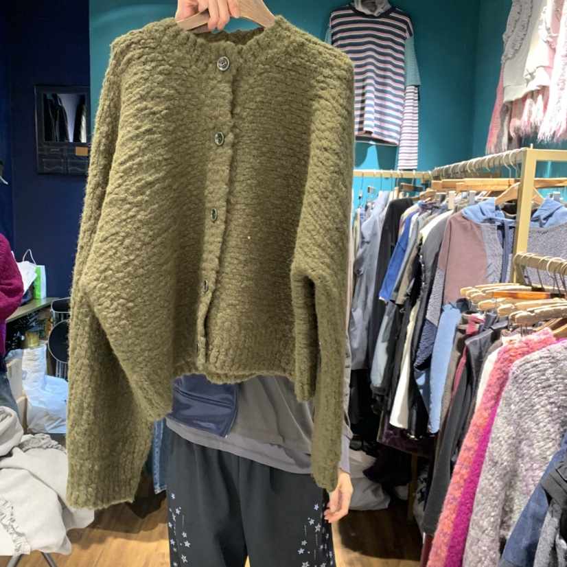 MERCI LINDA東大門實拍女士新品休閑熱賣時尚人氣毛衣開衫MERCI LINDA毛衣