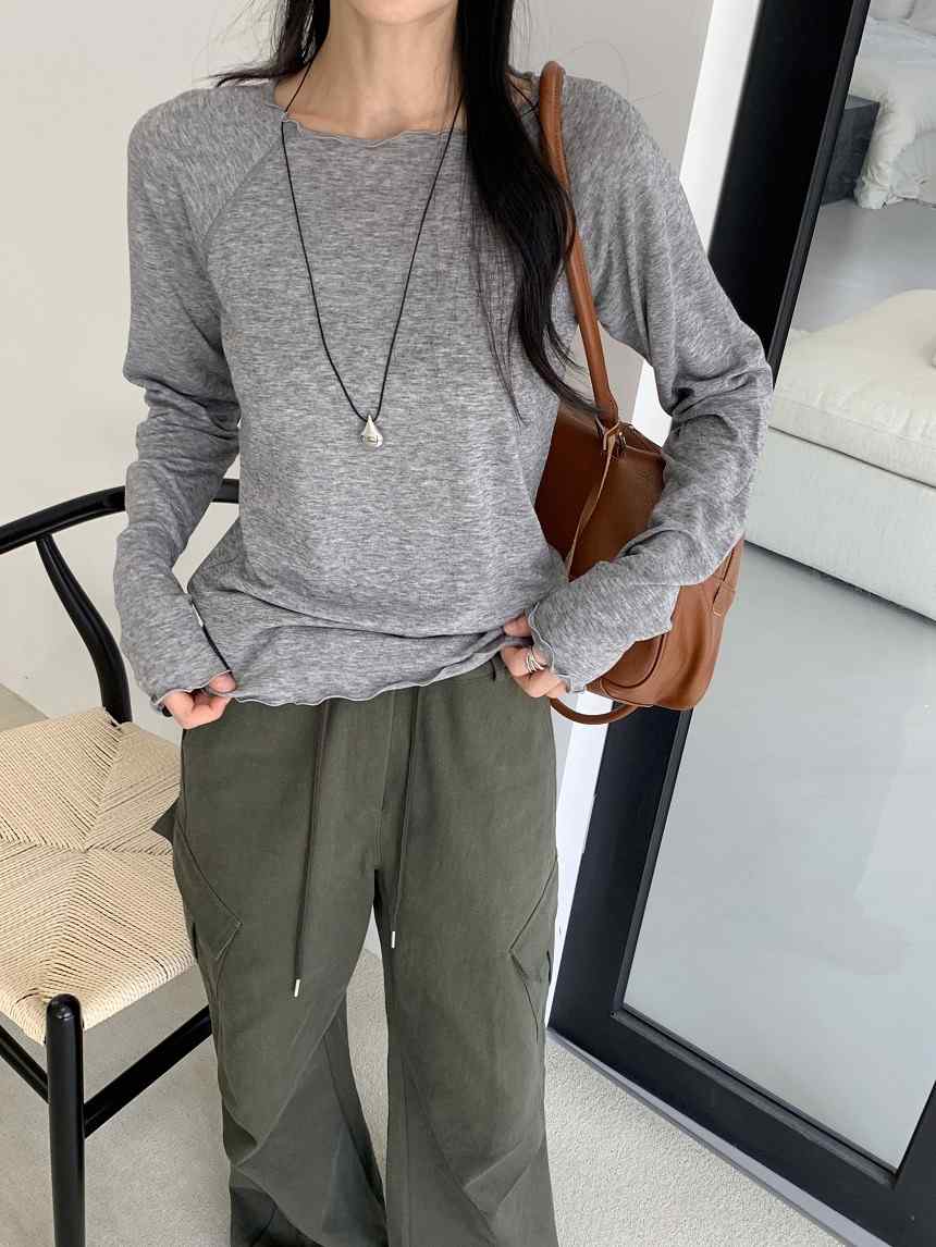 KYEM東大門代購女裝新品真品時尚推薦休閑熱賣人氣長袖T恤KYEM長袖T恤