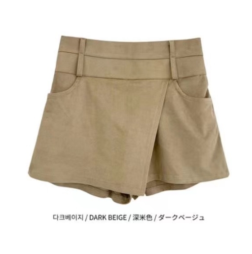 BLACK LINE東大門代購女士新品休閑熱賣時尚裙褲裹身裙麂皮BLACK LINE裙褲