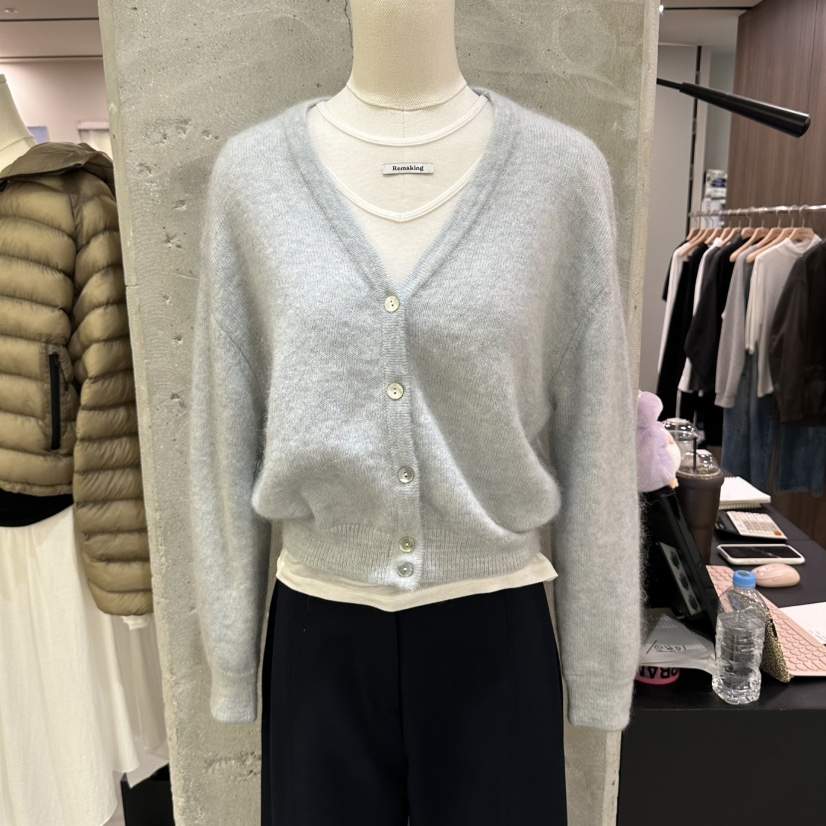 URBANSTORY/REMAKING東大門實拍女裝新款休閑開衫開襟衫馬海毛Remaking/URBANSTORY開衫