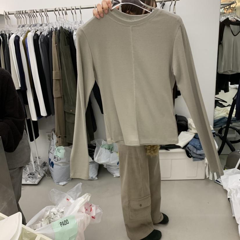 PADO韓國直郵女裝新款時尚熱賣人氣休閑推薦真品長袖T恤PADO長袖T恤