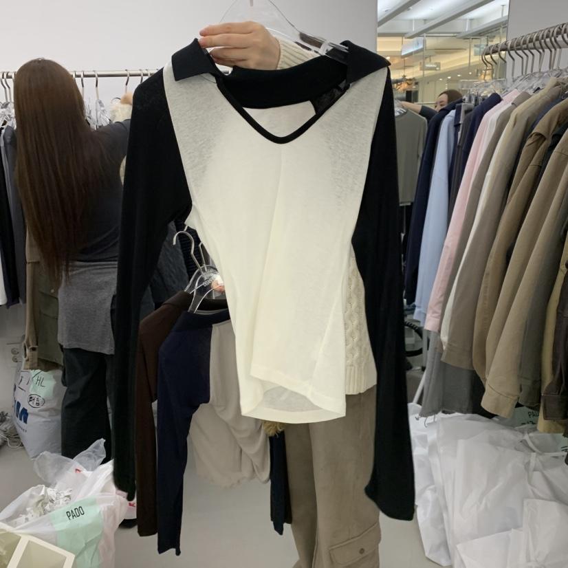 PADO東大門實拍女士新品時尚推薦休閑熱賣真品人氣長袖T恤PADO長袖T恤