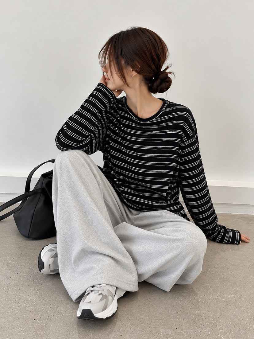 COBALT BLUE韓國直郵女裝新款時尚真品人氣熱賣休閑長袖T恤COBALT BLUE長袖T恤