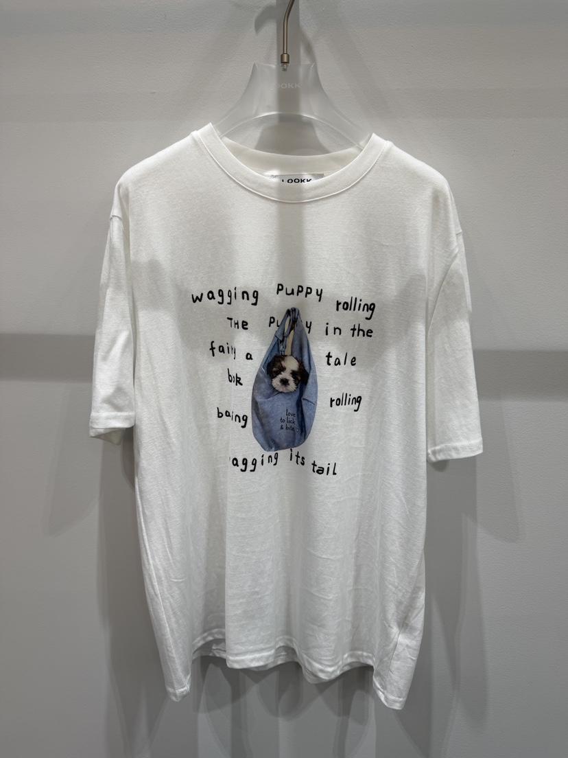 LOOKK/MIMME韓國代購女裝新款人氣休閑推薦真品熱賣T恤狗狗LOOKK/MIMMET恤
