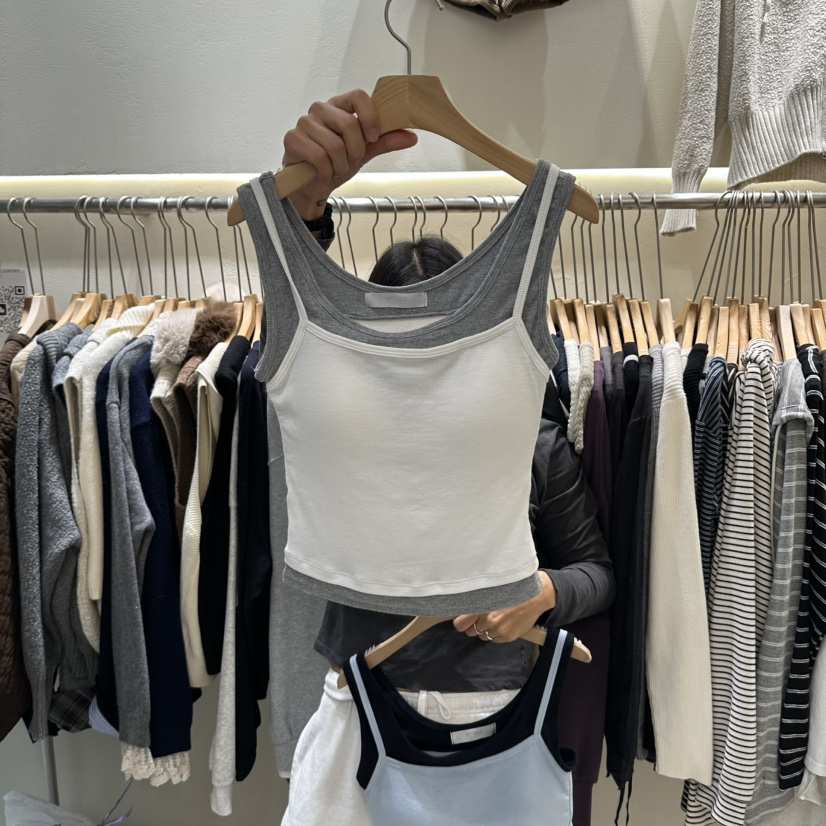 HIP.TIQUE東大門代購女裝新品真品熱賣吊帶背心雙層無袖HIP.TIQUE吊帶/背心