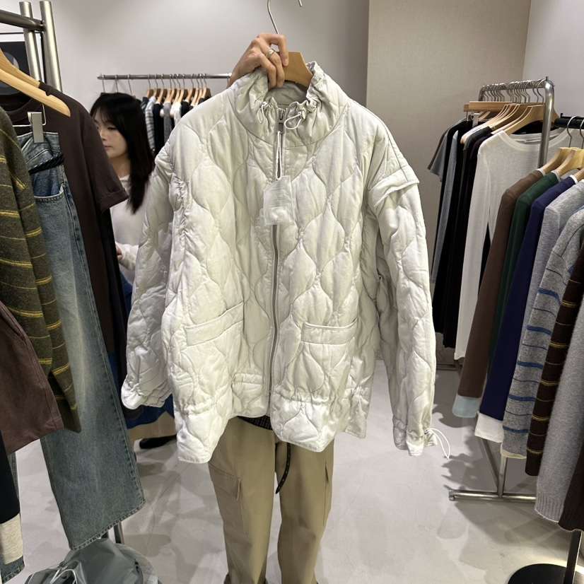 ANDMORE BUTTON韓國直郵女裝新品人氣短款羽絨服可拆卸棉ANDMORE BUTTON短款羽絨服