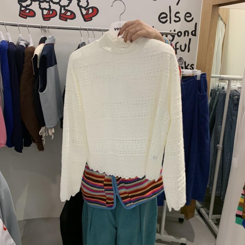 VENTI東大門實拍女士新品人氣推薦熱賣休閑時尚長袖T恤高領VENTI長袖T恤