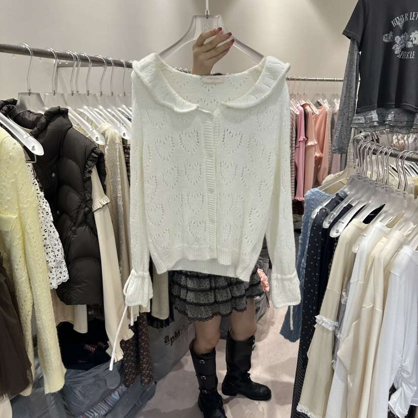 MIMME/LOOKK東大門代購女裝新品真品時尚熱賣針織衫鏤空MIMME/LOOKK針織衫