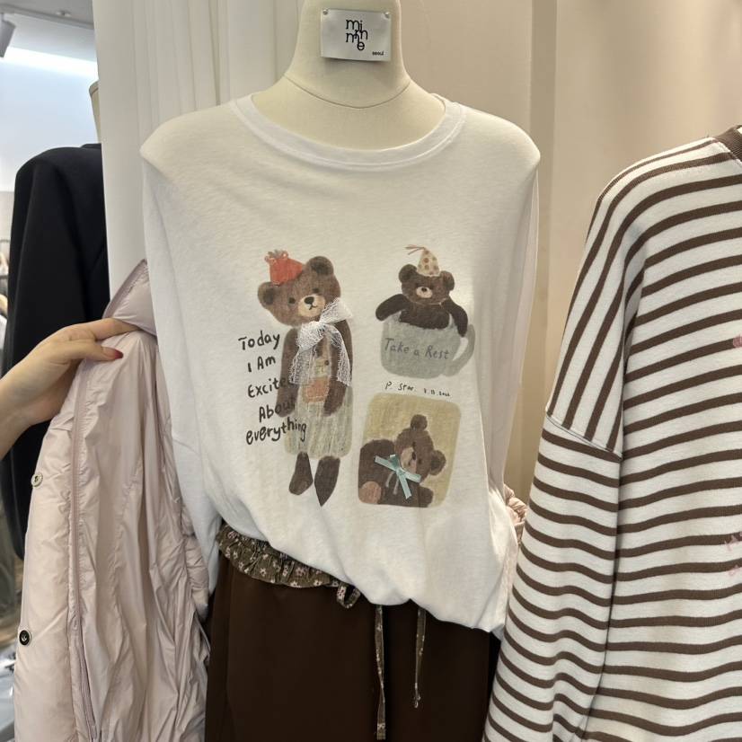 MIMME/LOOKK東大門實拍女裝新品人氣休閑時尚推薦長袖T恤MIMME/LOOKK長袖T恤