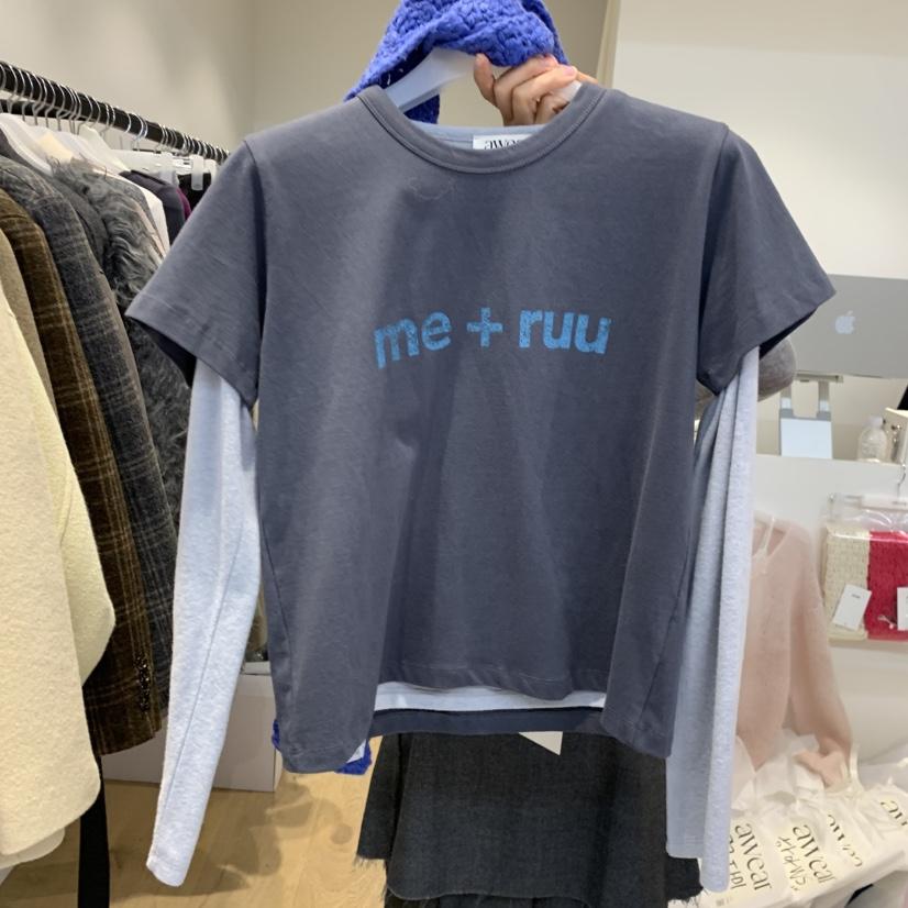 RUMIRU/AWEAR韓國代購女裝新品時尚休閑人氣T恤不含內搭awear/RUMIRUT恤