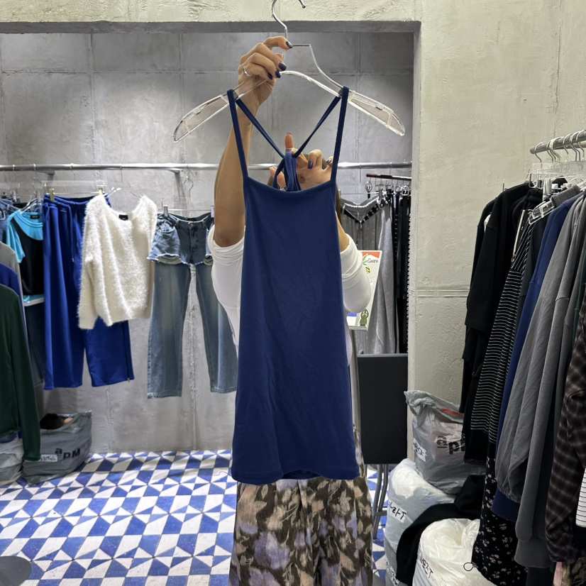 AMOUR韓國直郵女裝新款時尚推薦休閑熱賣真品人氣吊帶背心AMOUR吊帶/背心