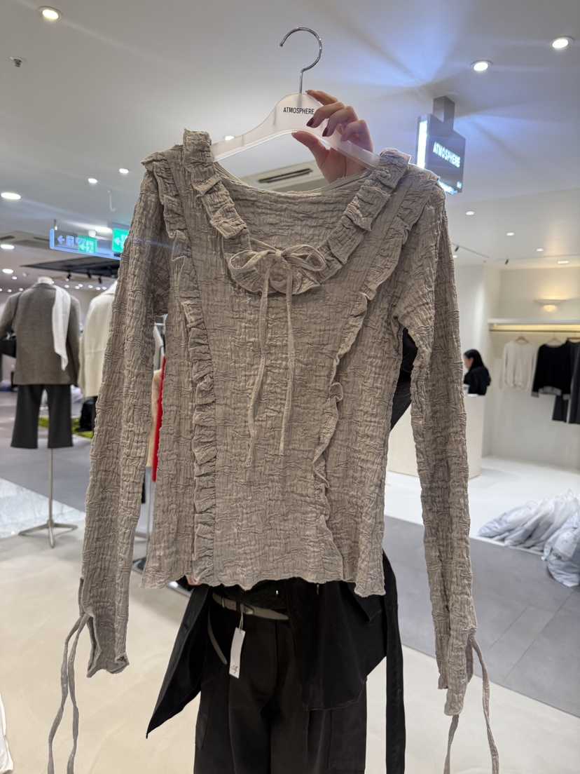 ATMOSPHERE東大門直郵女裝新款熱賣人氣休閑真品襯衫蕾絲衫ATMOSPHERE襯衫/蕾絲衫