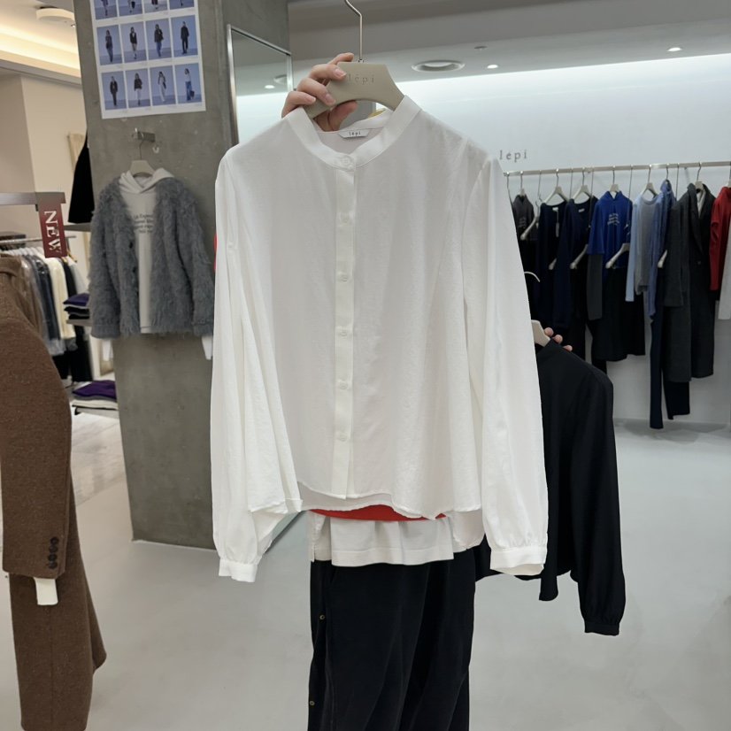 LEPI韓國代購女士新品人氣推薦休閑真品時尚襯衫蕾絲衫喇叭LEPI襯衫/蕾絲衫
