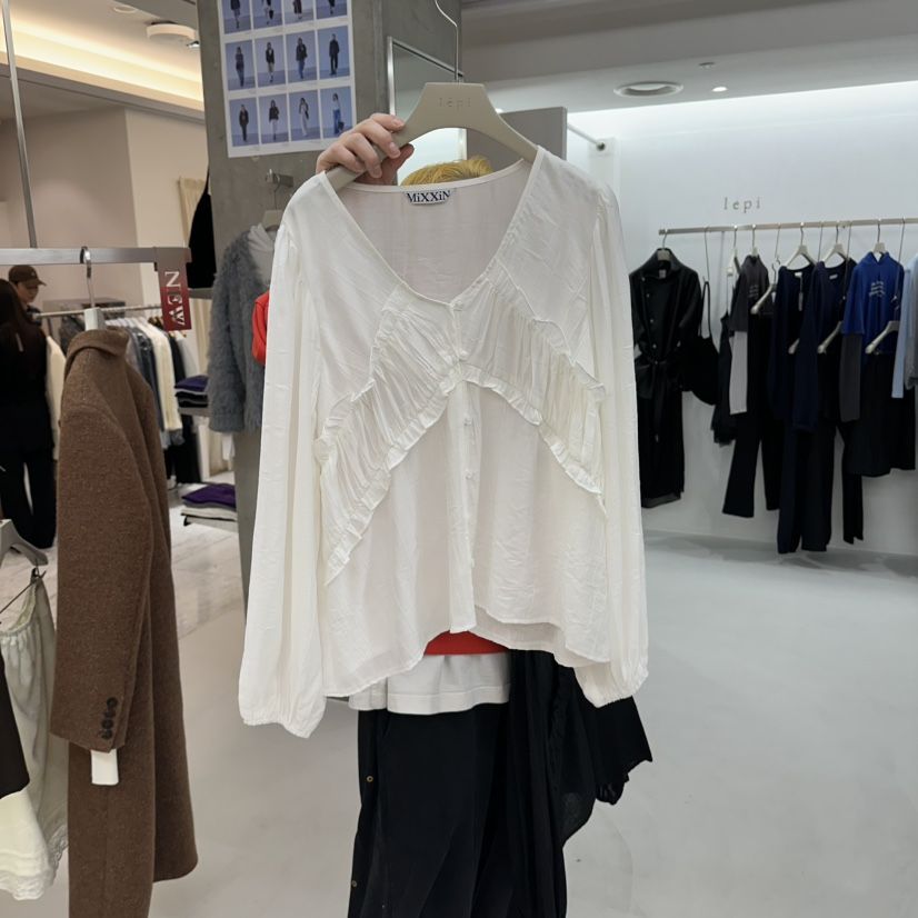 LEPI東大門代購女裝新品人氣休閑熱賣時尚真品襯衫蕾絲衫LEPI襯衫/蕾絲衫