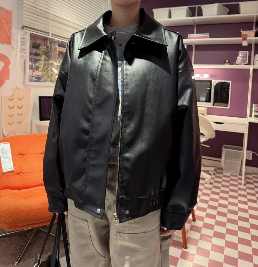 LEEHEE韓國直郵女士新品人氣真品時尚休閑熱賣推薦夾克皮革LEEHEE夾克