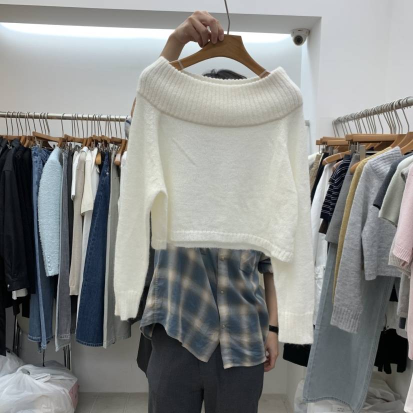 DRESS ROOM東大門代購女裝新款熱賣休閑人氣推薦針織衫蓬松DRESS ROOM針織衫