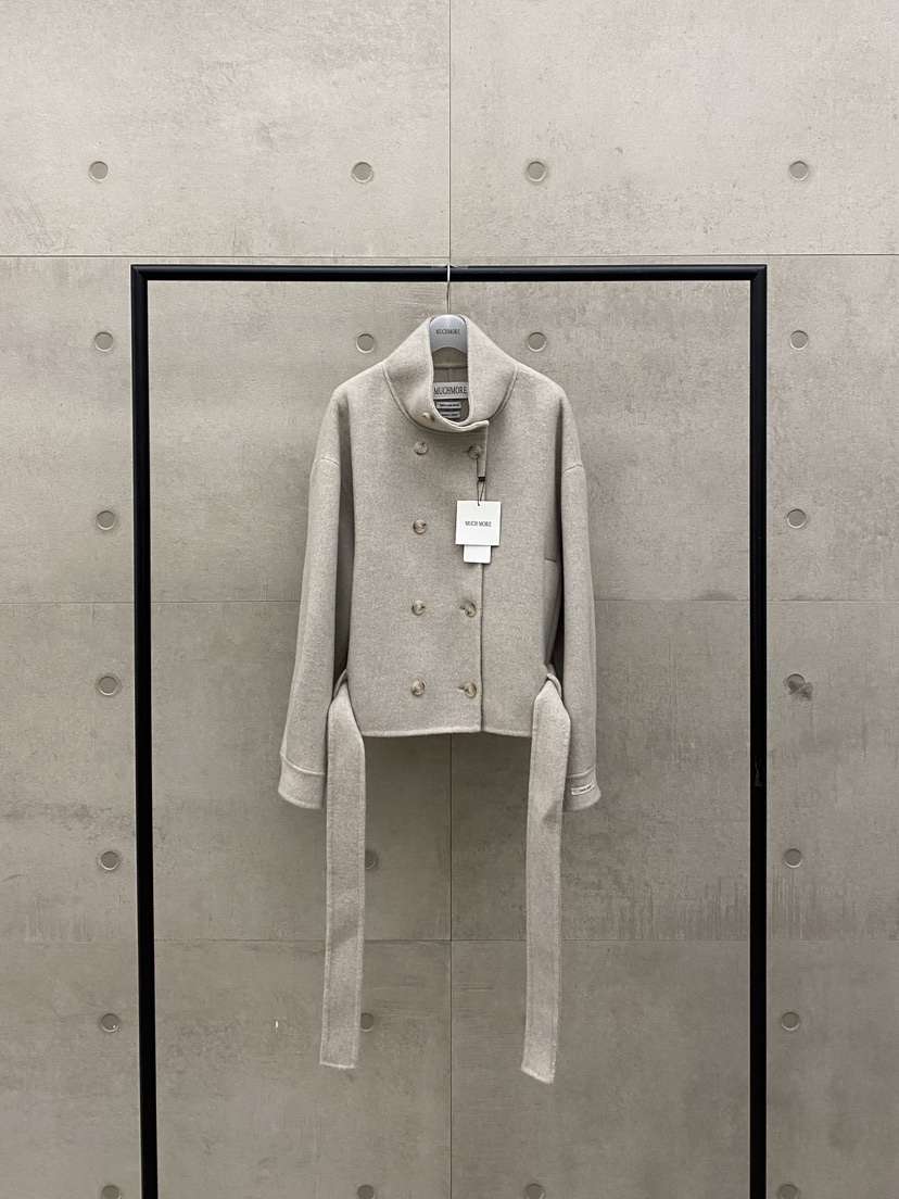 MUCH MORE/JACKPOT韓國直郵女士新品推薦短款大衣含腰帶MUCH MORE/JACKPOT短款大衣