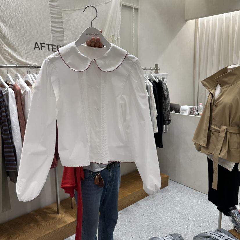 AFTERNOON韓國代購女裝新品真品人氣推薦時尚休閑襯衫蕾絲衫AFTERNOON襯衫/蕾絲衫