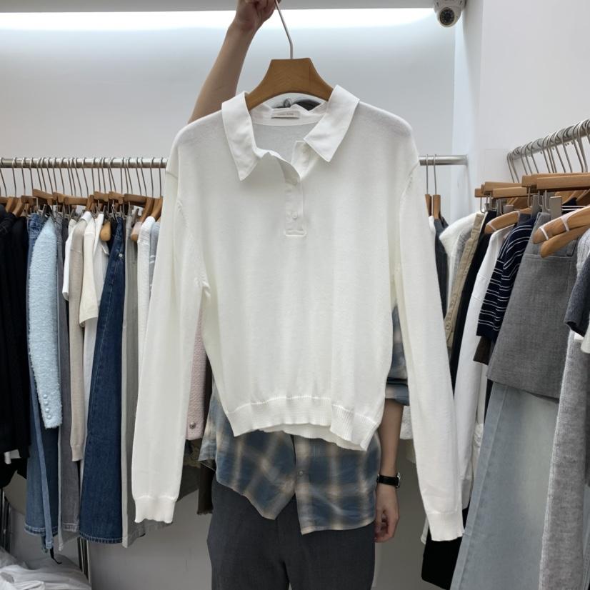 DRESS ROOM東大門直郵女士新款真品推薦針織衫假兩件疊穿DRESS ROOM針織衫