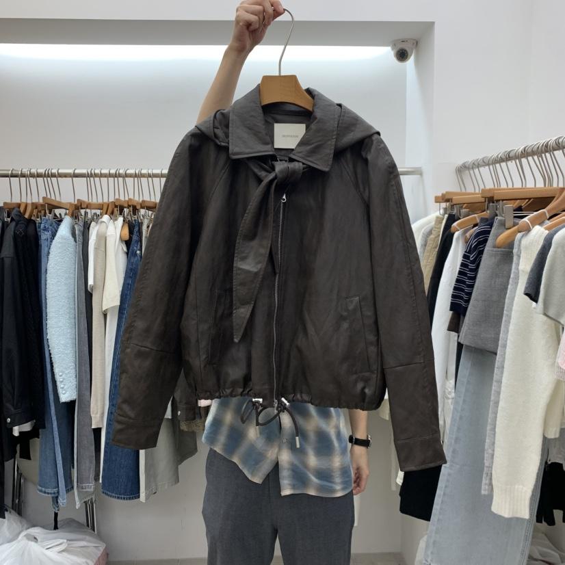 DRESS ROOM韓國直郵女士新款人氣休閑熱賣推薦夾克斗篷兜帽DRESS ROOM夾克