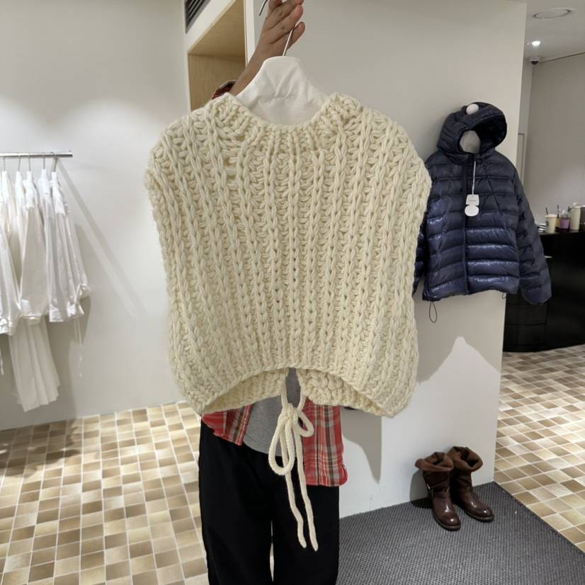 MYNAMEIS/AIME HOPE MAKE東大門代購女裝新款人氣吊帶背心手工針織MYNAMEIS/AIME HOPE MAKE吊帶/背心