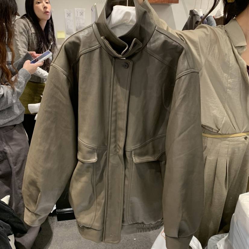 THE HOME PAGE韓國直郵女裝新款時尚休閑真品熱賣人氣皮衣THE HOME PAGE皮衣