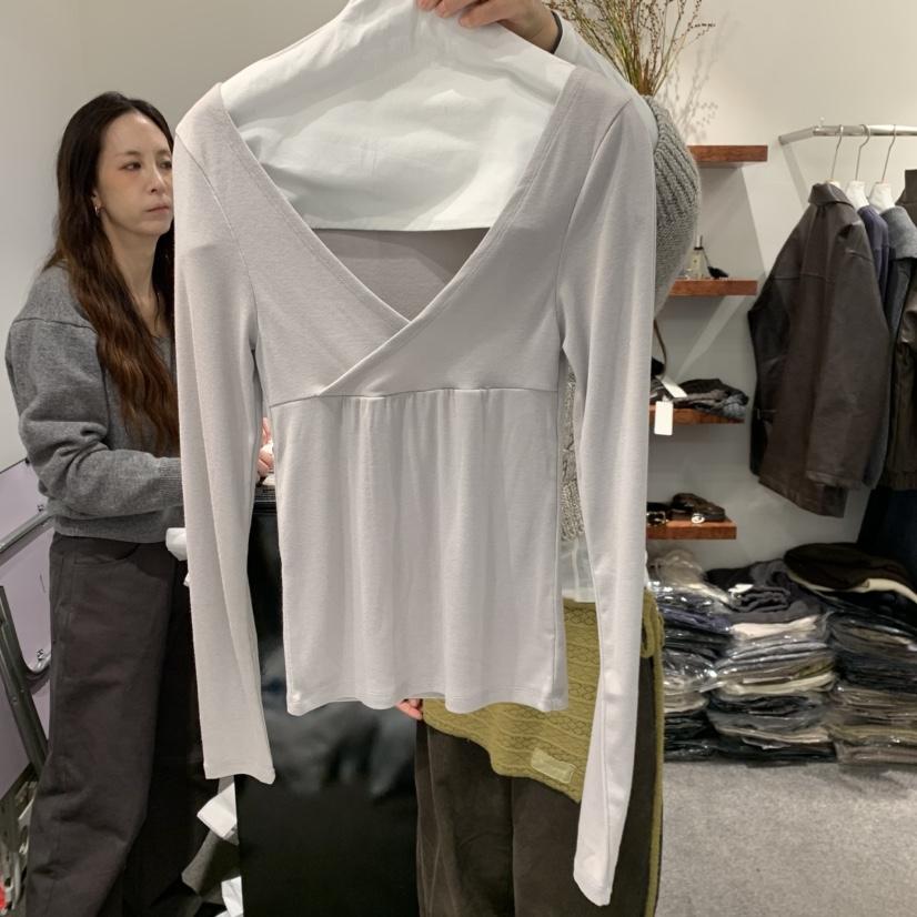 THE HOME PAGE韓國直郵女裝新品時尚推薦真品熱賣長袖T恤THE HOME PAGE長袖T恤