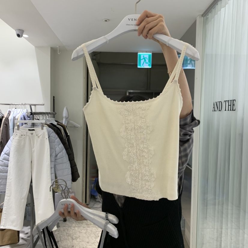 VENIR-A東大門實拍女裝新品時尚真品推薦熱賣休閑吊帶背心VENIR-A吊帶/背心