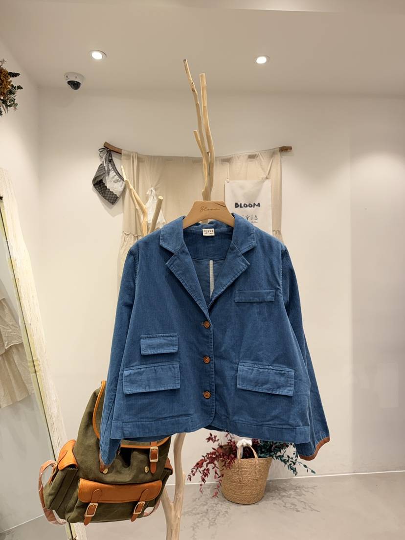 BLOOM東大門實拍女裝新品休閑熱賣真品人氣時尚夾克燈芯絨BLOOM-S夾克