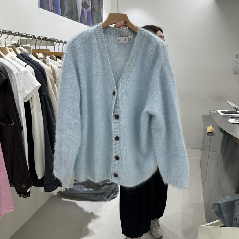 REPELLER韓國代購女裝新品人氣休閑開衫不含內搭柔軟開衫REPELLER開衫