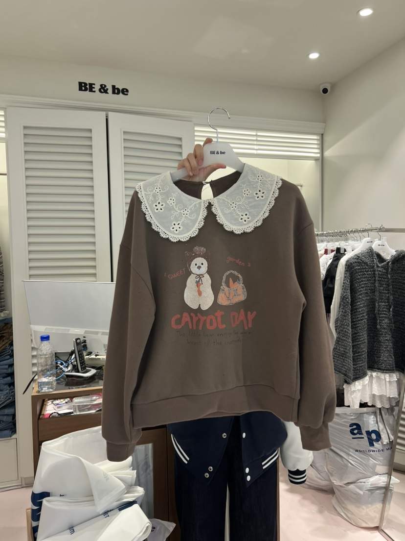 BE&amp;BE韓國直郵女士新款推薦人氣時尚休閑熱賣真品衛衣BE&be衛衣