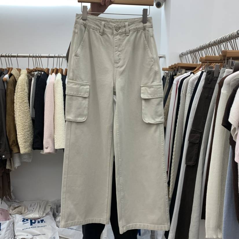 DRESS ROOM東大門實拍女士新品休閑真品休閑褲工裝褲染色DRESS ROOM休閑褲