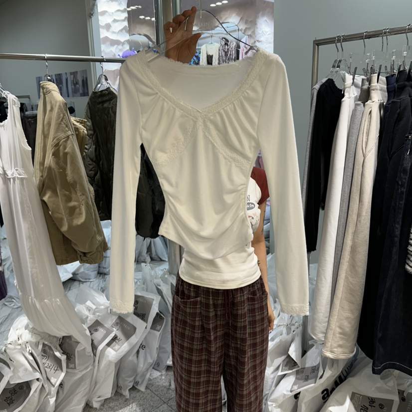 VIRKIN韓國代購女裝新品休閑推薦真品時尚熱賣人氣長袖T恤VIRKIN長袖T恤