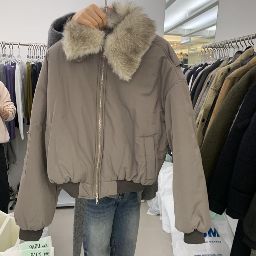 PADO韓國代購女士新款推薦時尚真品人氣休閑短款棉服修身棉PADO短款棉服