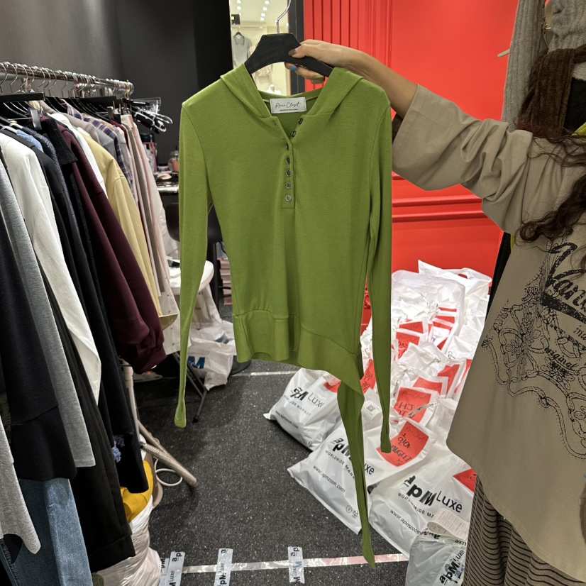 RARE CLOSET韓國代購女士新品熱賣真品時尚推薦休閑長袖T恤RARE CLOSET長袖T恤