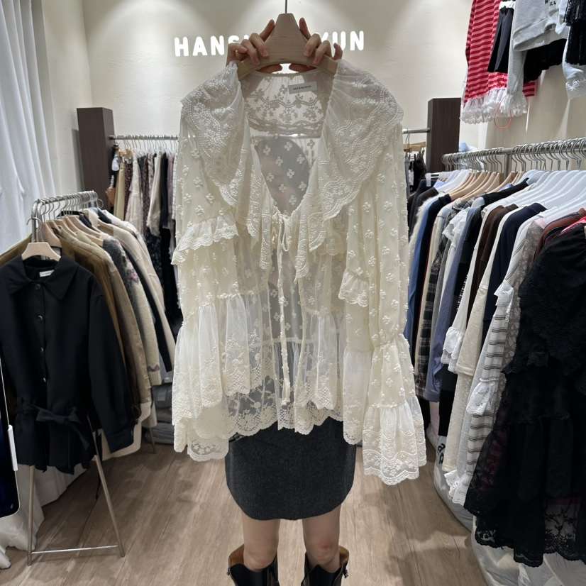 HANSUNGHYUN東大門實拍女裝新款人氣休閑時尚推薦襯衫蕾絲衫HANSUNGHYUN襯衫/蕾絲衫