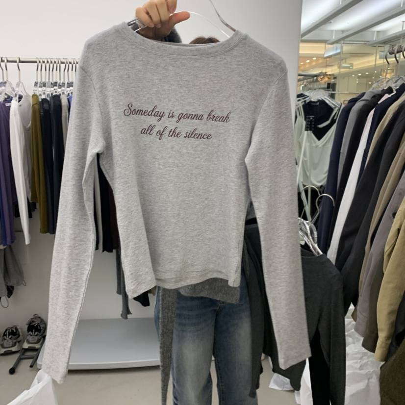PADO韓國直郵女裝新品休閑時尚推薦真品人氣熱賣長袖T恤印花PADO長袖T恤