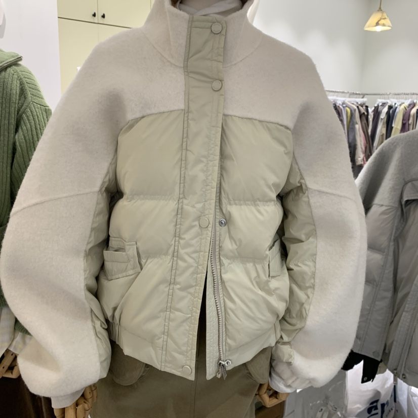 VENIR-A東大門代購女裝新品休閑真品時尚短款羽絨服羽絨服VENIR-A短款羽絨服