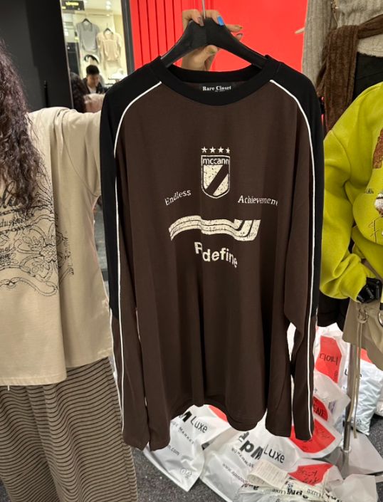 RARE CLOSET韓國代購女士新品時尚人氣熱賣推薦真品長袖T恤RARE CLOSET長袖T恤