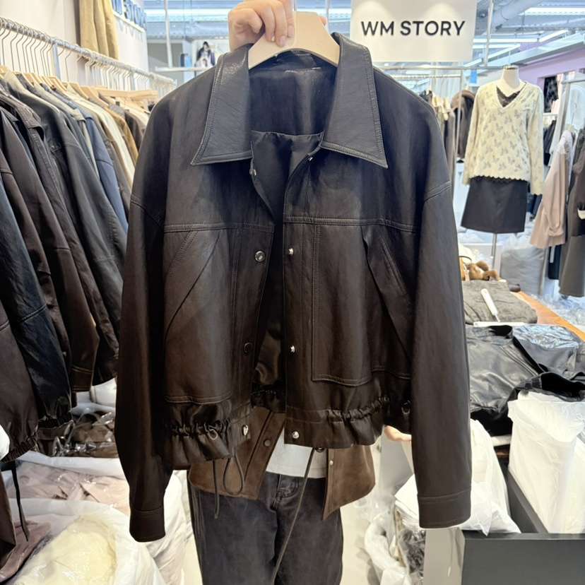 SIMPLE PARK/WMSTORY東大門直郵女士新品真品推薦時尚皮衣WMSTORY/SIMPLE PARK皮衣