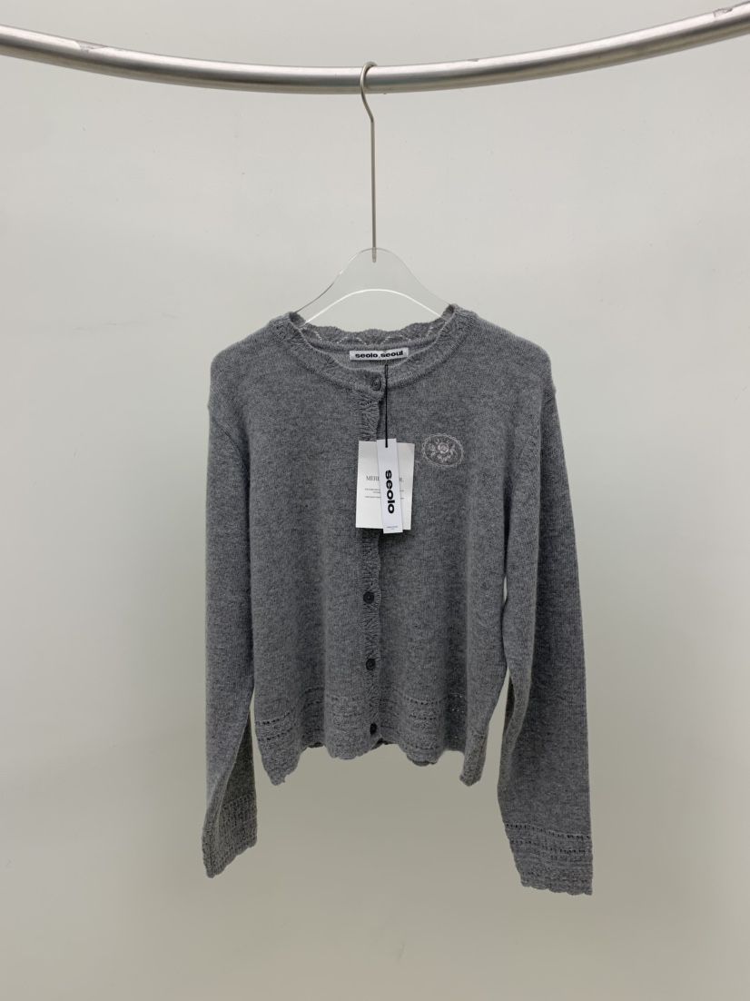 SEOLO東大門直郵女士新品熱賣人氣推薦真品時尚休閑開衫蕾絲Seolo seoul開衫